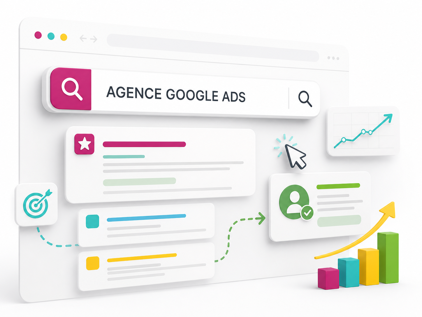 Recherche Google Ads transformée en opportunités commerciales